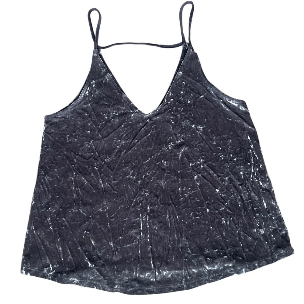 American Eagle Women's M Velvet Cami Tank Top Grunge Fairy Festival Punk Emo‎